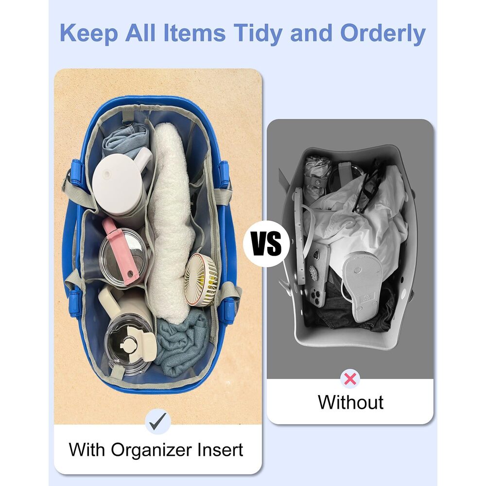 9942 Beach Bag Organizer Inserts Compatible With Large Simple Modern View 4